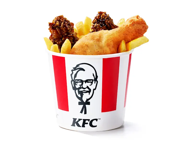 Bucket for 1 Dunked Strips and Chicken Piece