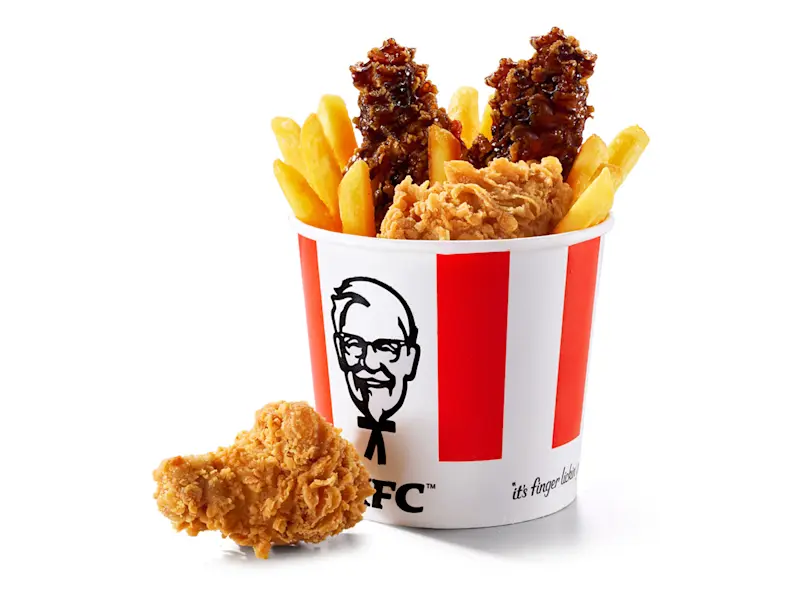 Bucket for 1 Dunked Strips and Wings