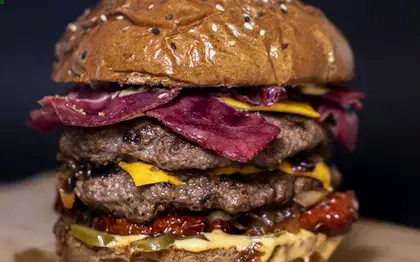 Veggie Burger — Light Sauce